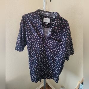 Paperdenim & Cloth Short Sleeve Button Up Shirt With Pocket